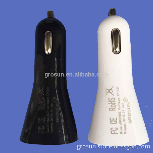 China Wholesale 10W DC to DC Car Charger Dual USB Car Charger by Grosun
